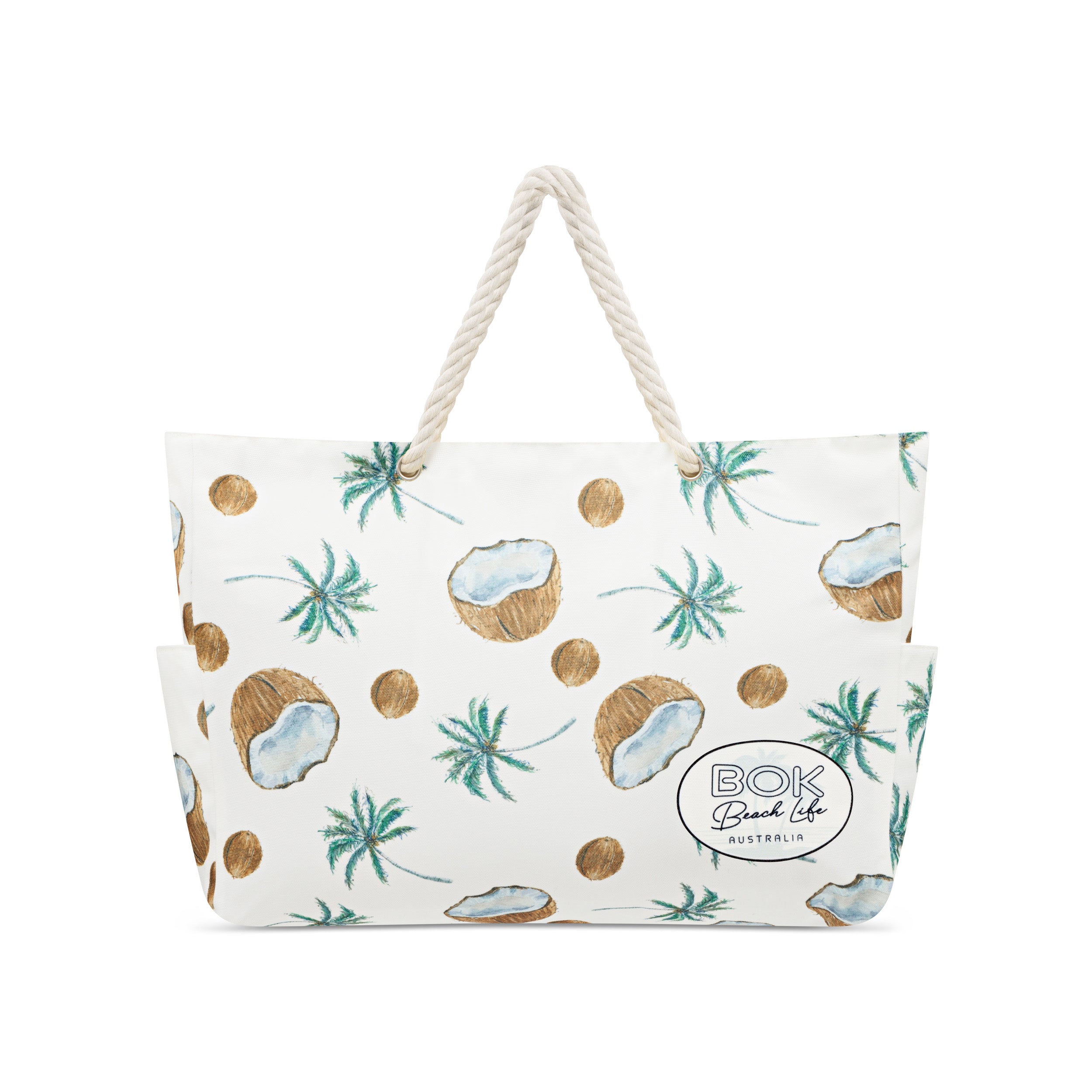 Coconut Palms Beach Bag – Bok Beach Life - Main Image