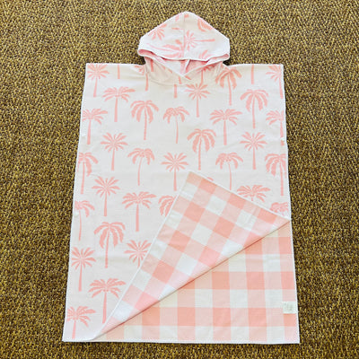 BLUSHING PALMS - Poncho Towel