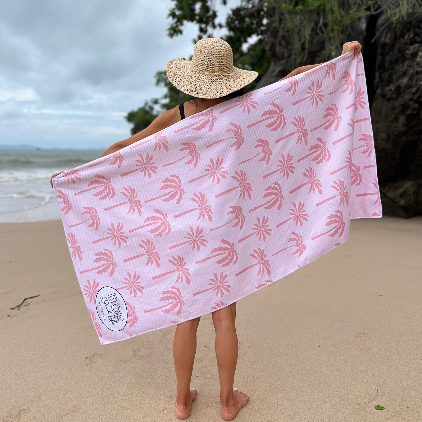 Blushing Palms - Sand Free Towel