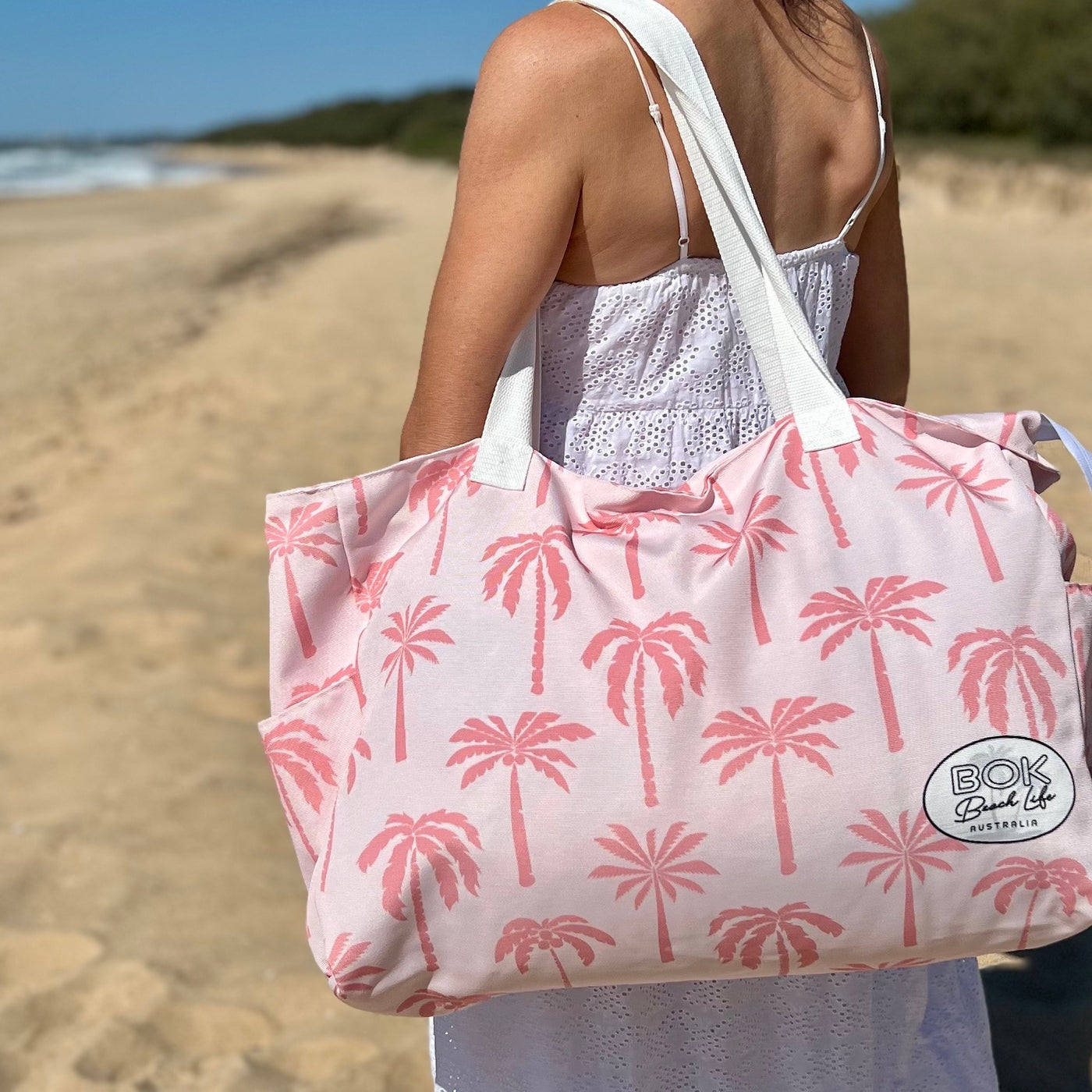 BLUSHING PALMS- Weekender Beach Bag