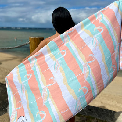 Flamingo Quays - Sand Free Towel