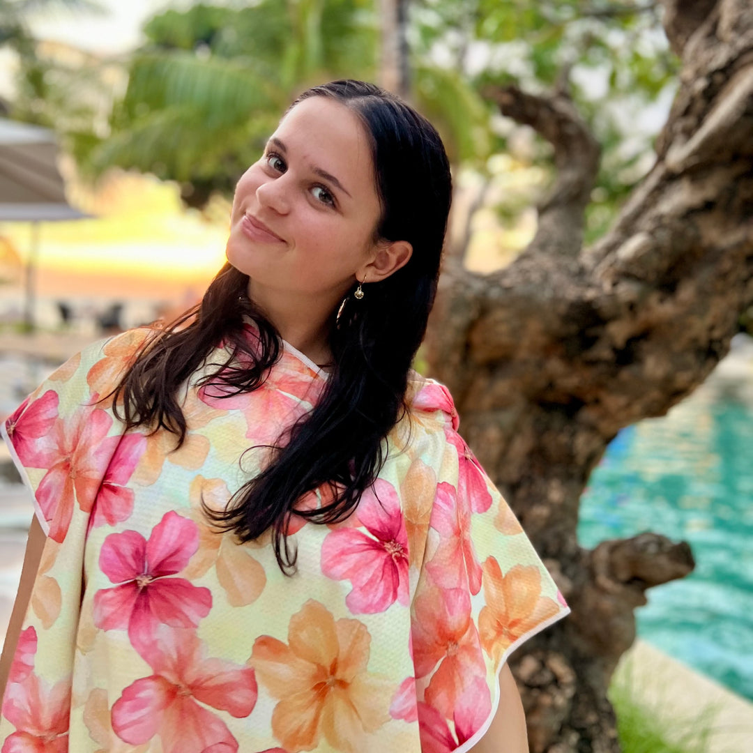 HIBISCUS BLISS - Poncho Towel
