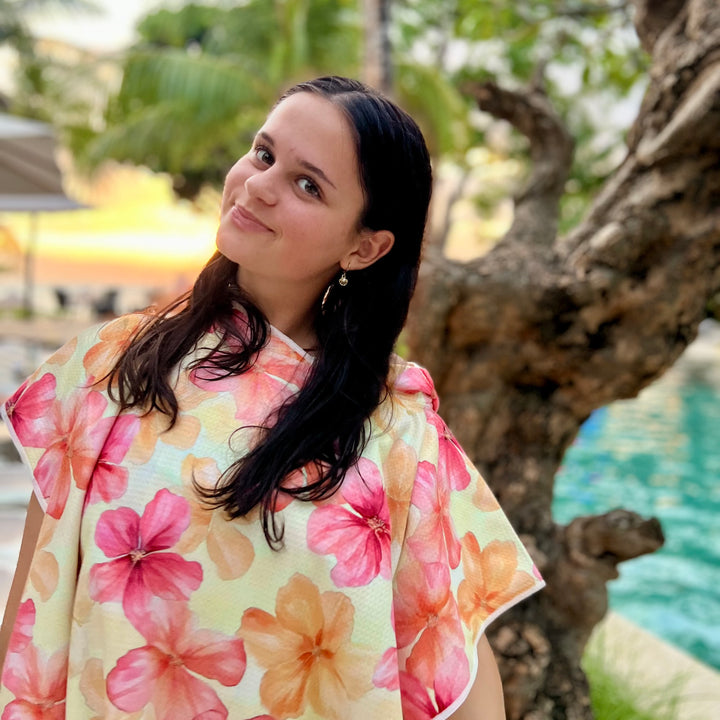 HIBISCUS BLISS - Poncho Towel