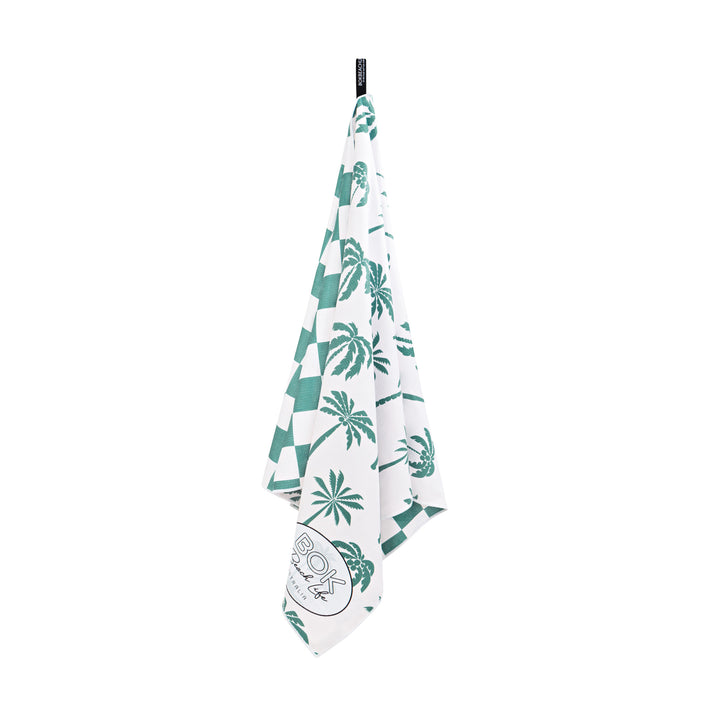 Tropical Beach Flip Flops Kitchen Towel - Waffle Weave Cotton, 27x18 Inches - View #10