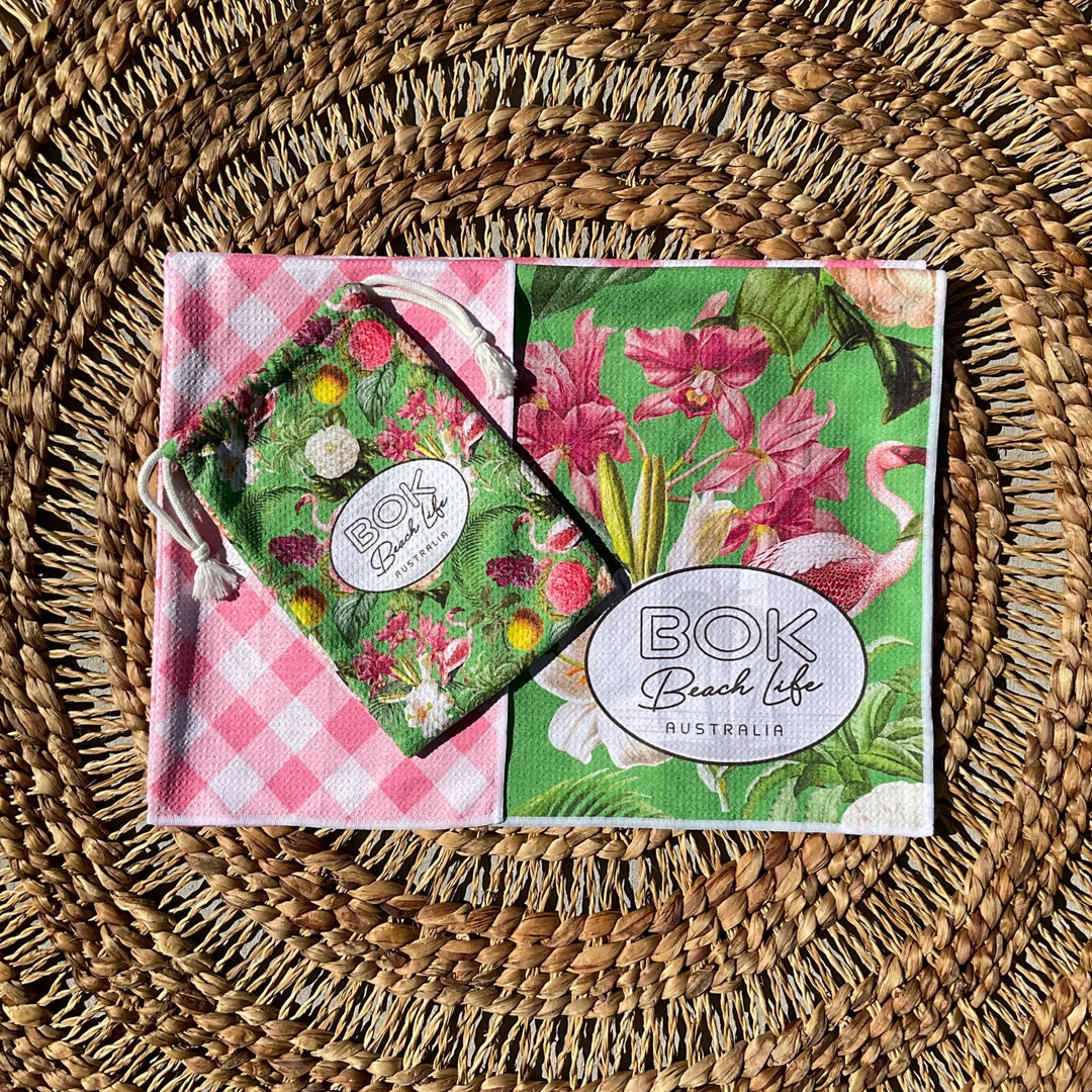 Flamenco Flowers - Sand Free Towel