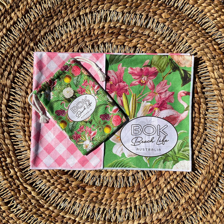 Flamenco Flowers - Sand Free Towel